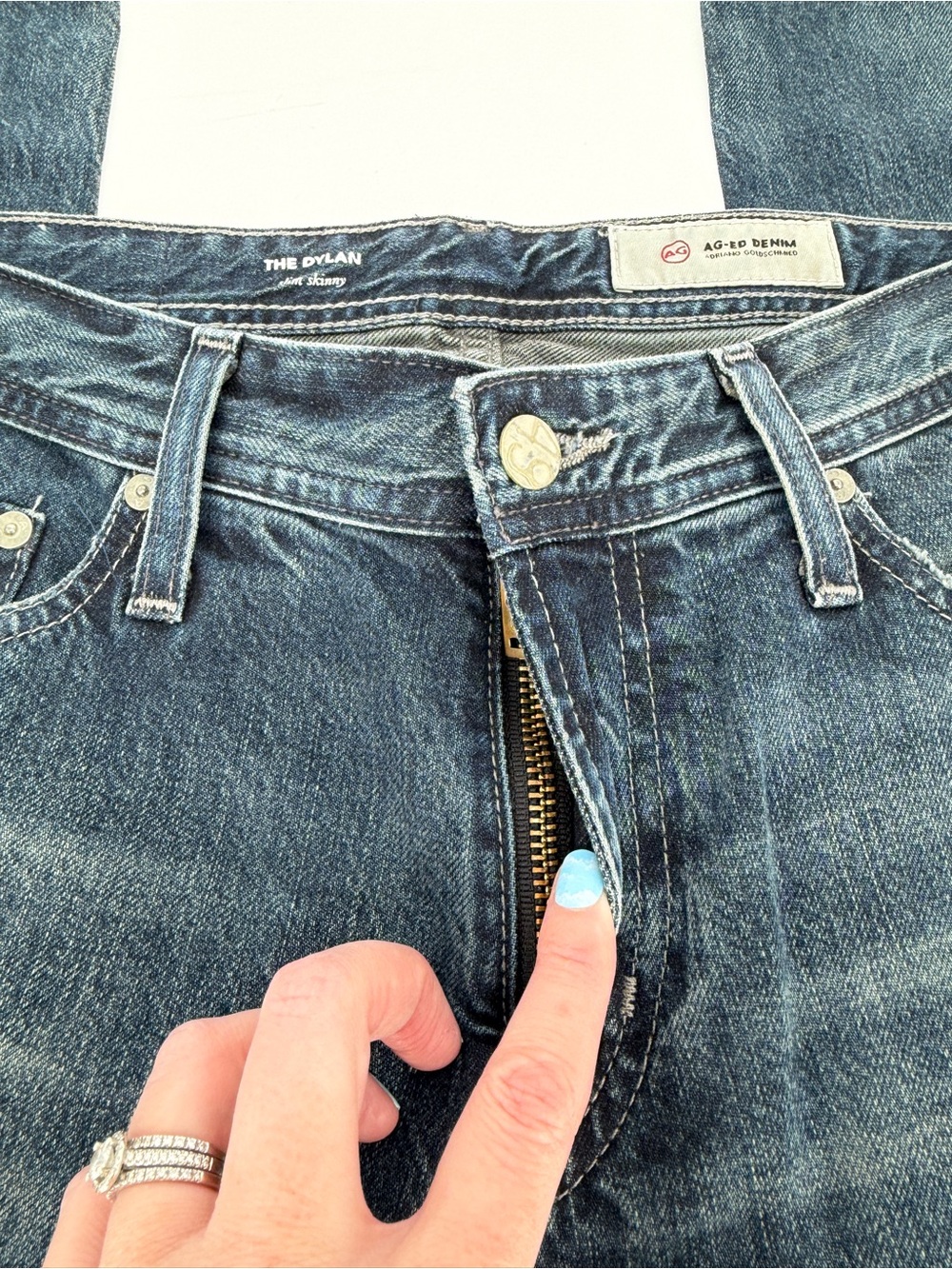 AG Adriano Goldschmied The Dylan Slim Skinny Blue Men's - Size 30R - Picture 7 of 11